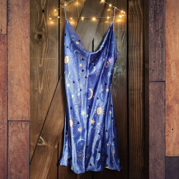 Zara Dresses & Skirts - Zara Celestial Satin Dress